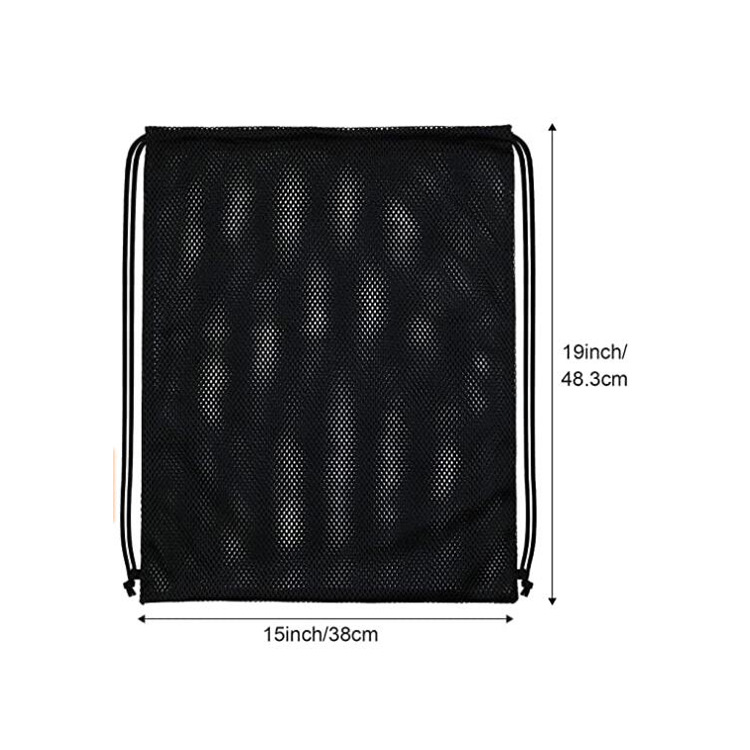 Mesh Drawstring Backpack Bag 7