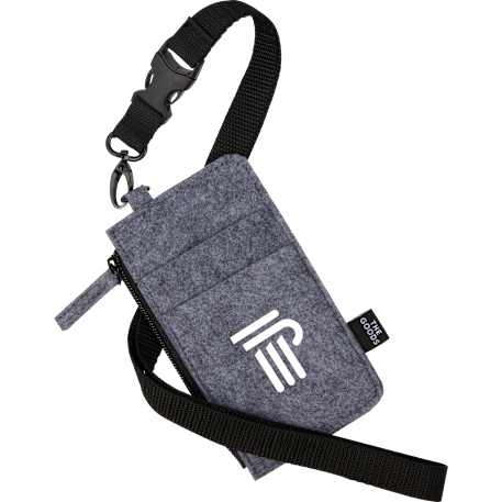 THE GOODS™ Recycled Felt Lanyard Wallet 9