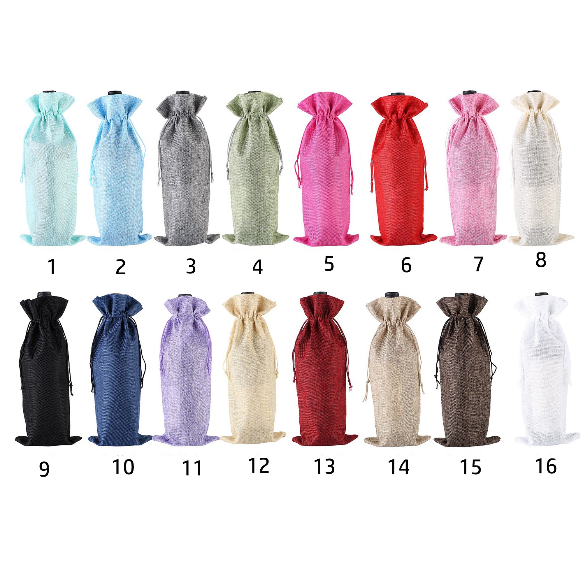 Wine Bottle Gift Bags With Drawstrings 1