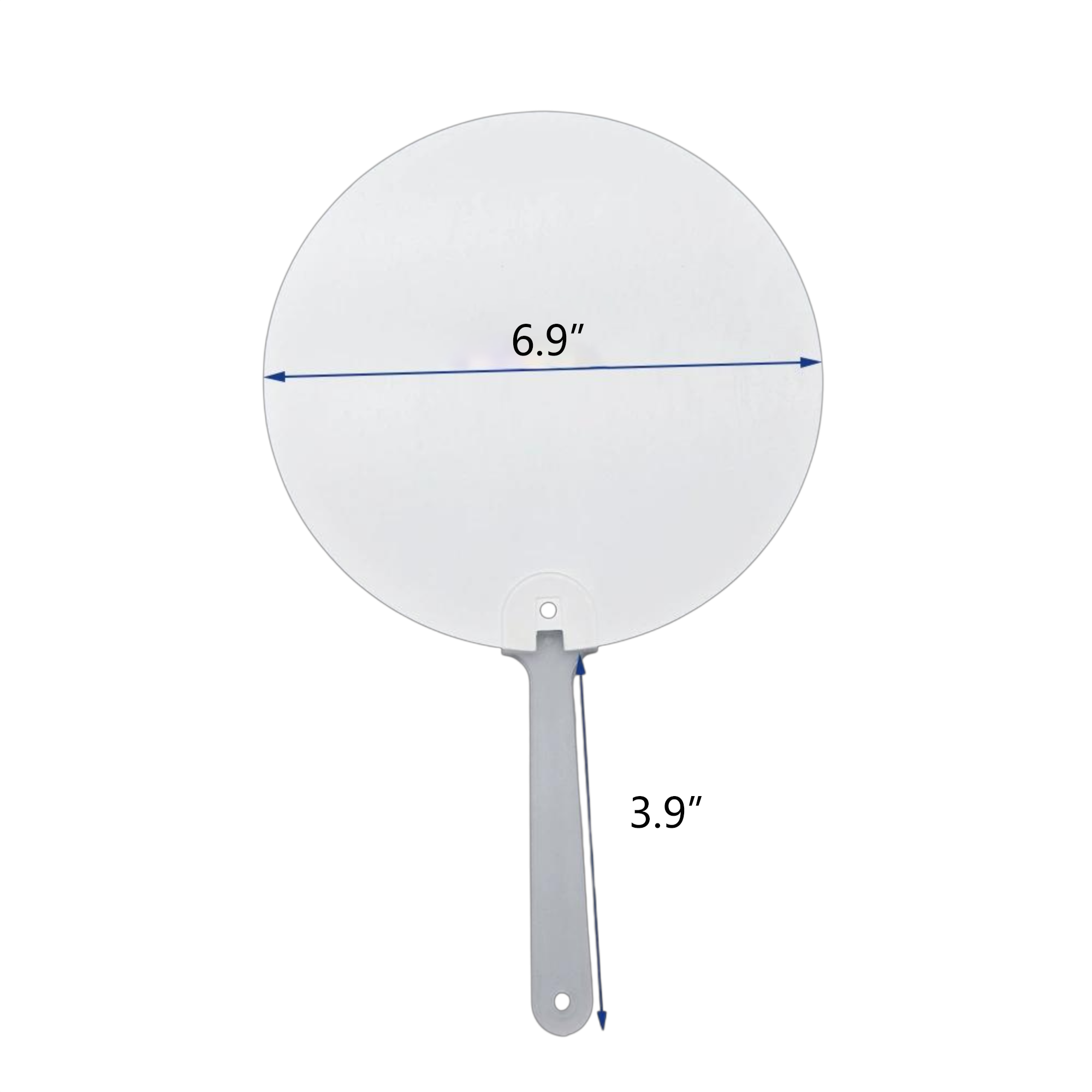 Double-Sided Full-Color Printed Plastic Fan 5