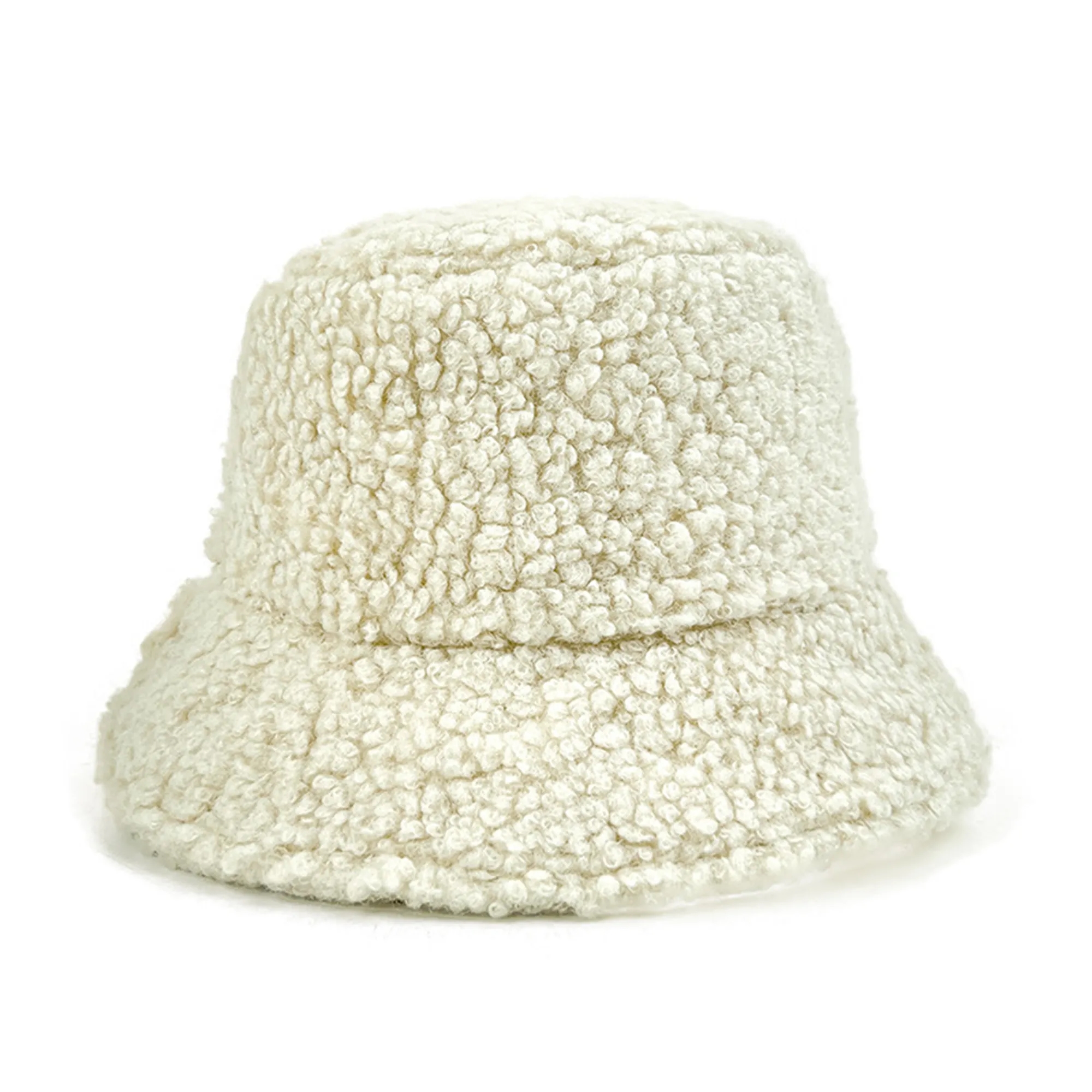 Winter Plush Fuzzy Bucket Hat 15