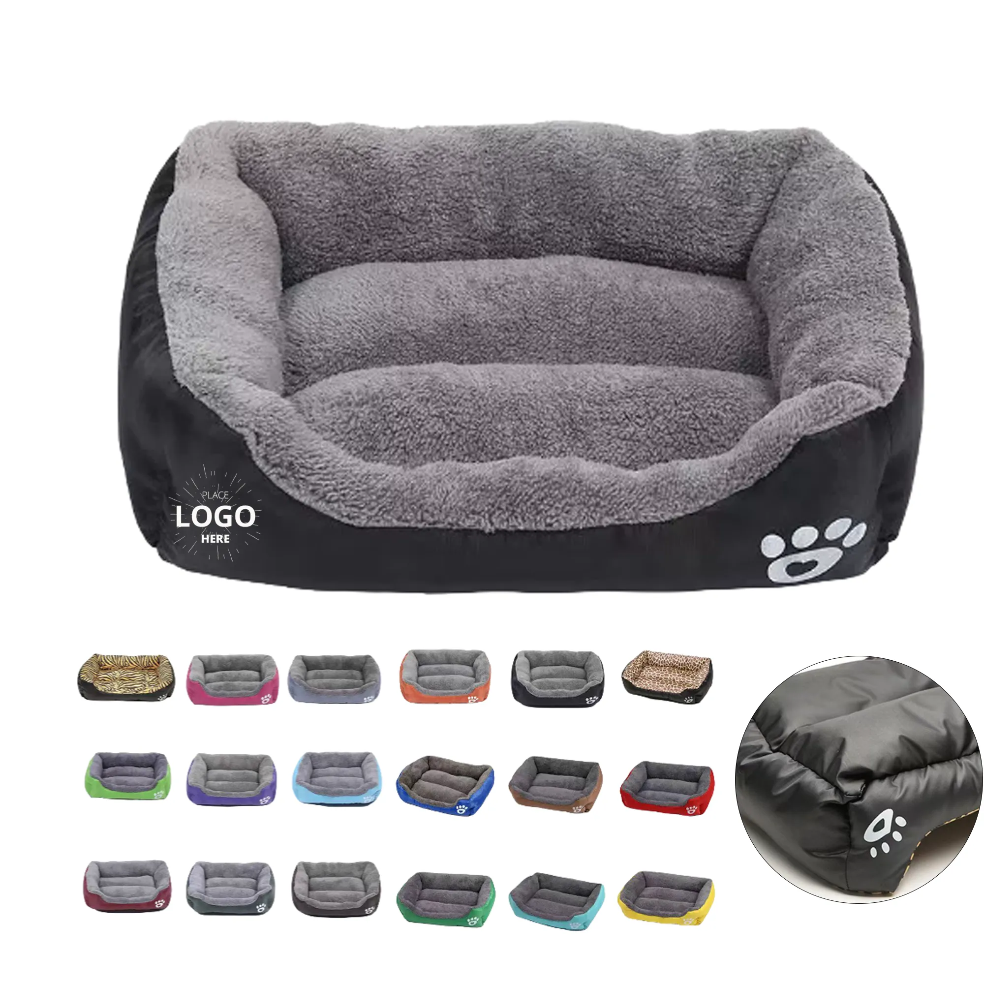 MOQ20 Machine Washable Pet Square Mat 2