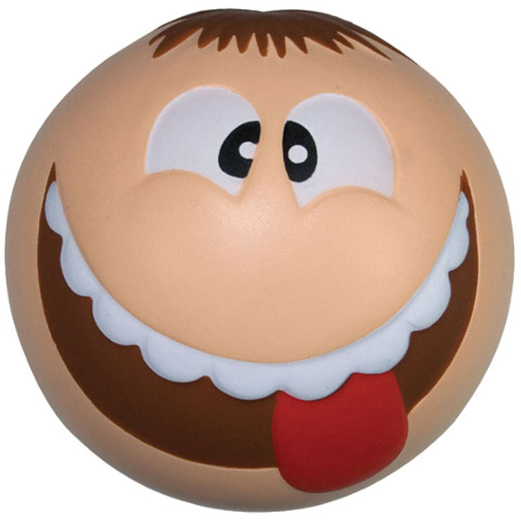 Funny Face w/Tongue Ball Stress Reliever 1