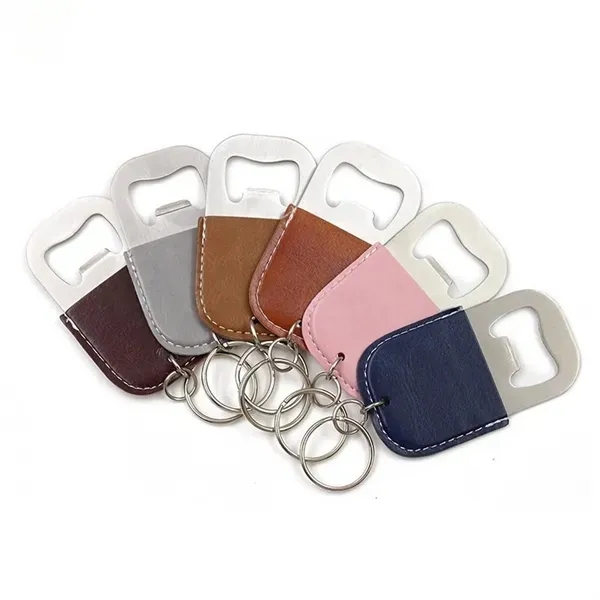 Leather Keychain Bottle Opener - Multi-functional Accessory 4