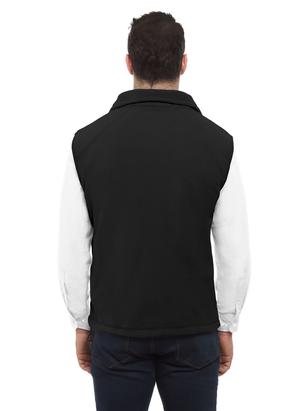 Blue Generation - Unisex 2-Pocket Micro Fleece Zip Front Vest 7