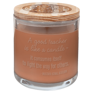 14 Oz. Scented Candle In A Glass Holder With Wood Lid 5