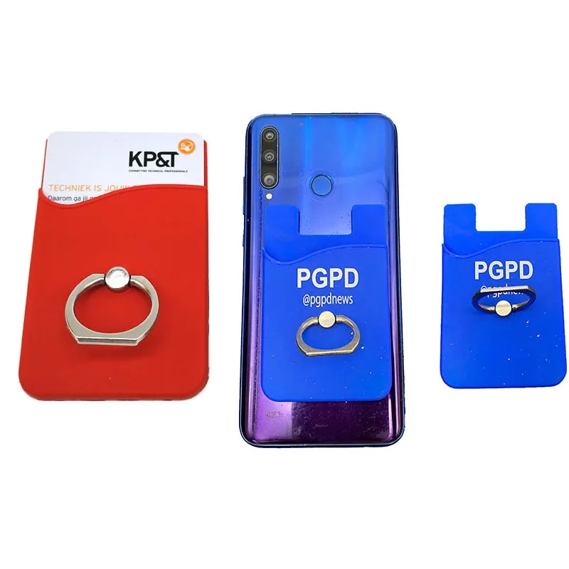 Silicone Phone Wallet With Ring Stand 8