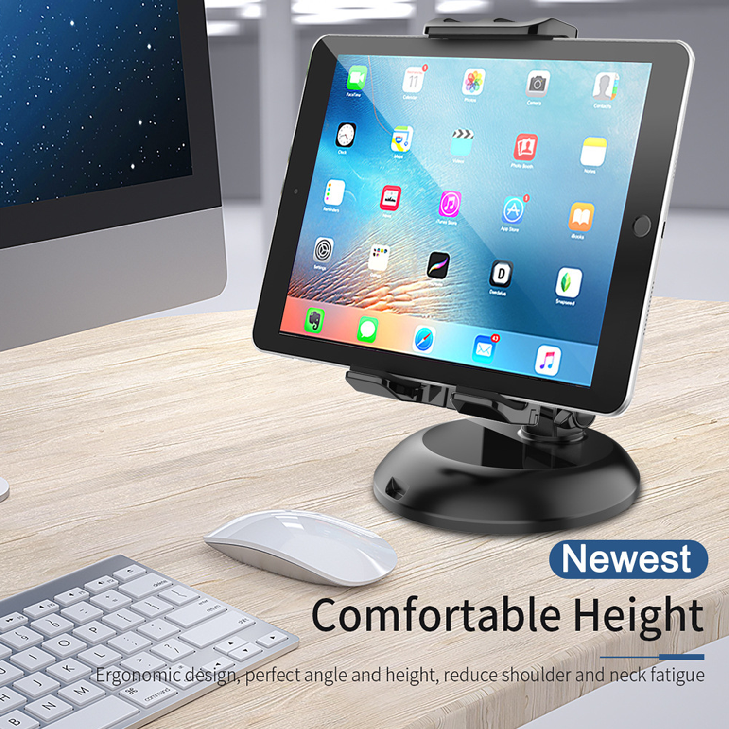 Adjustable Foldable Desktop Cell Phone Tablet Stand Holer 4