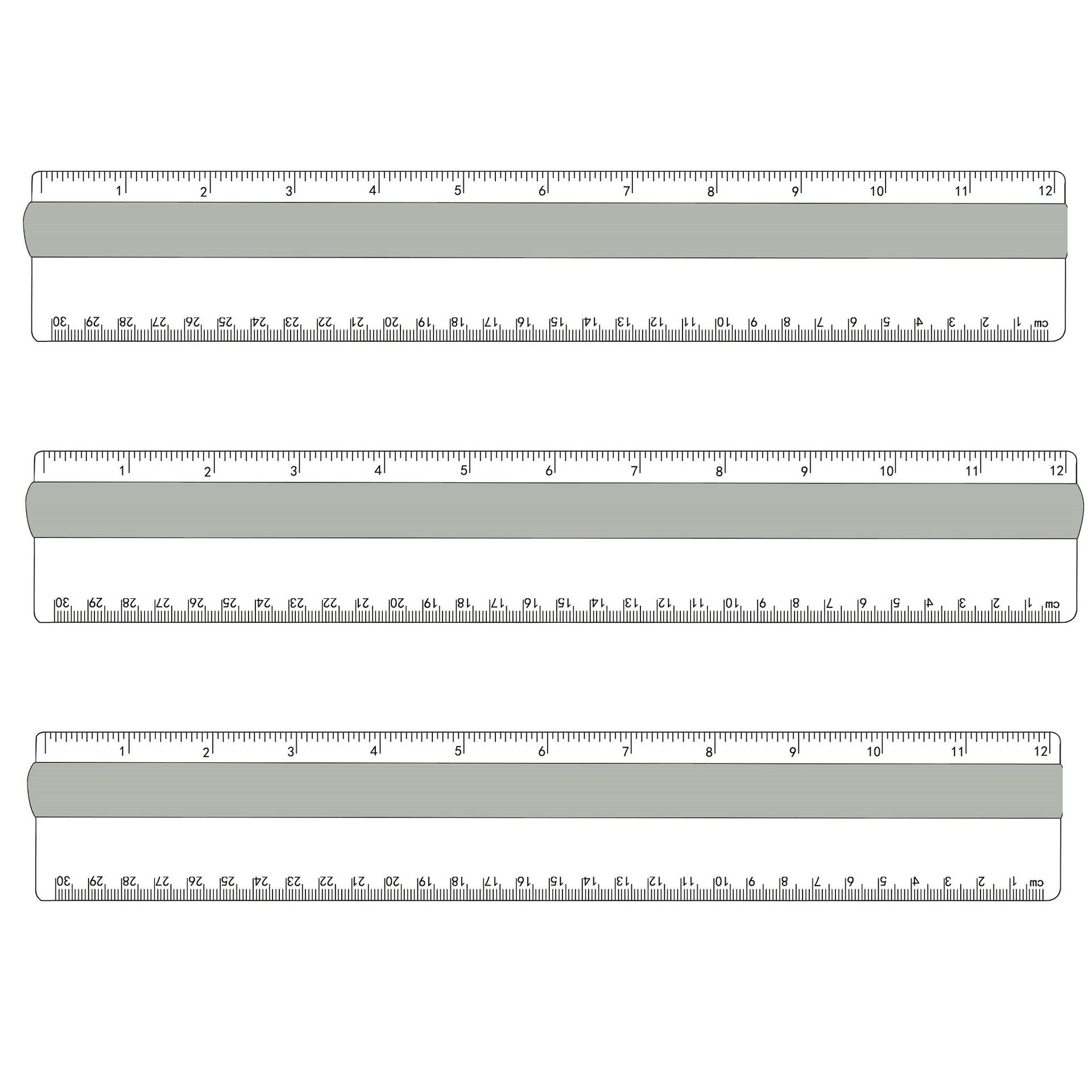 Imprinted Plastic 12 in. Ruler with Magnifying Glass 2