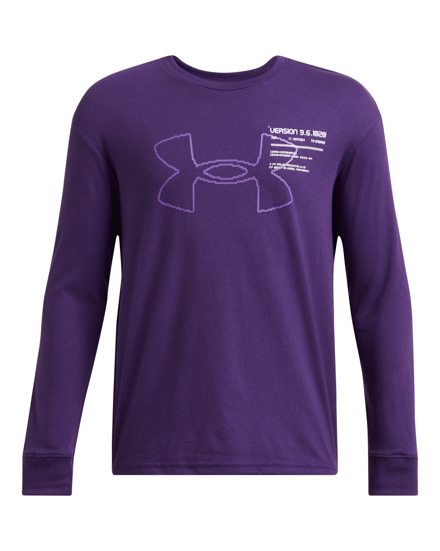 UA Glitch Big Logo Boys' Long Sleeve 3