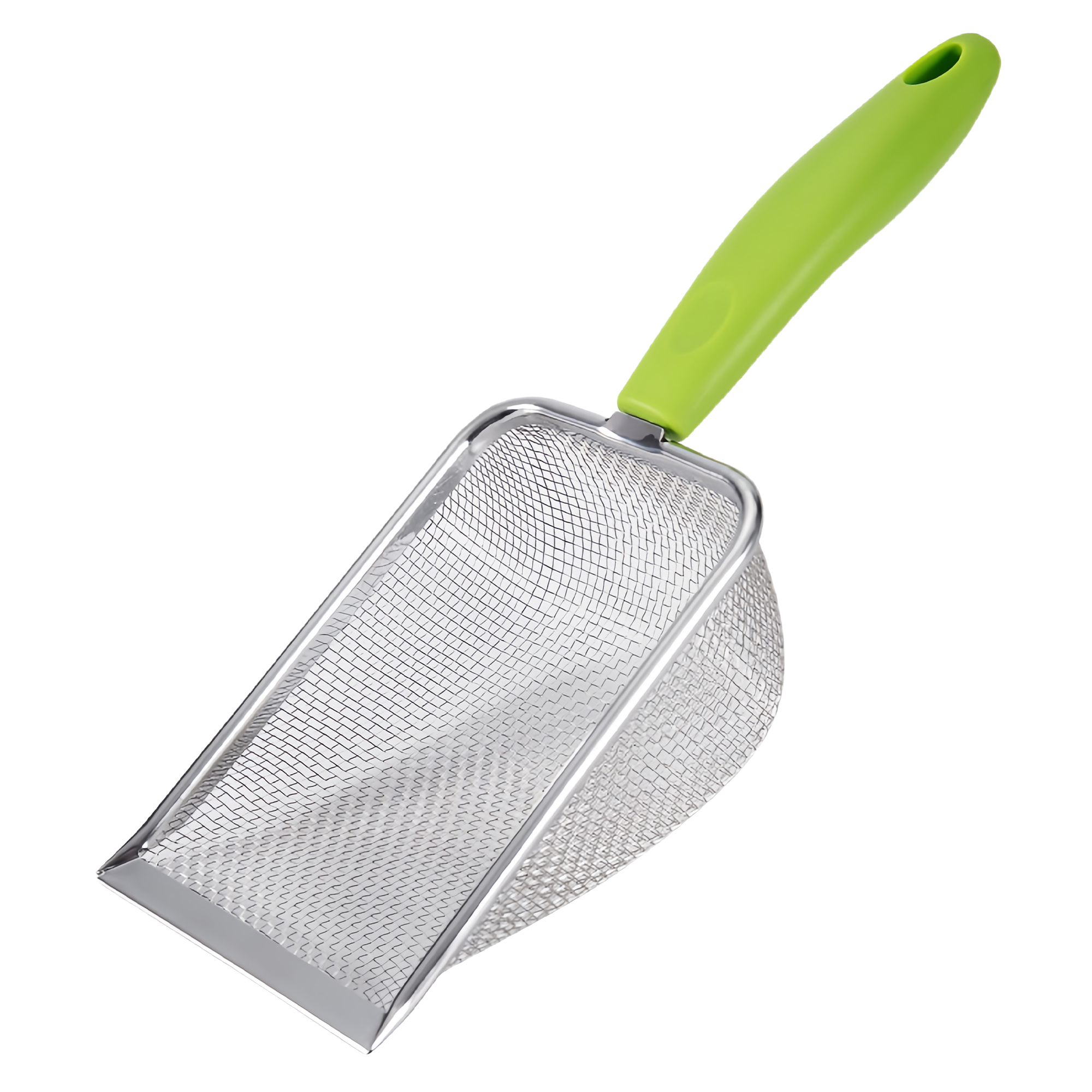 10 Mesh Pet Scoop Long Handle Stainless Steel Litter Scoop for Cats Chickens Reptiles Beach 1