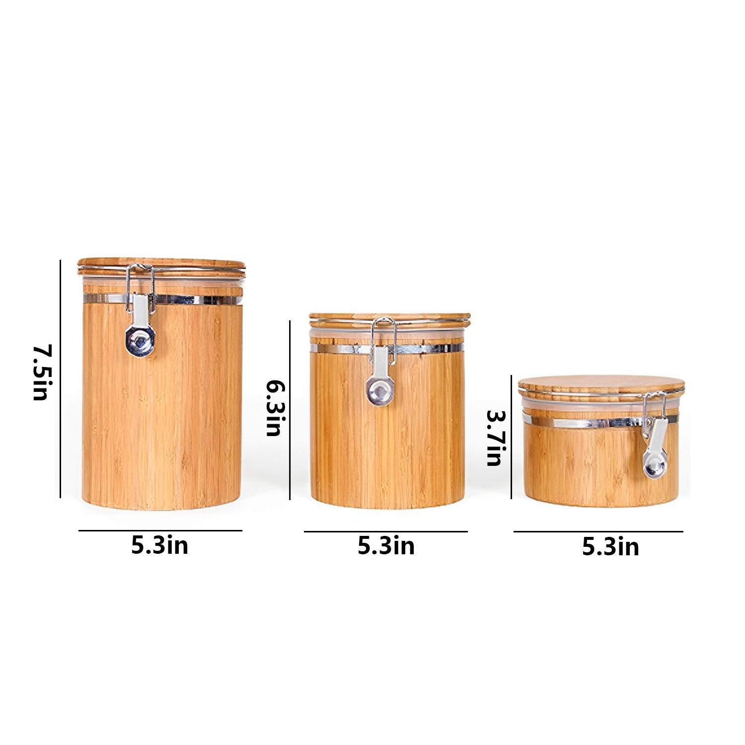 Household Bamboo Sealed Storage Jar 2