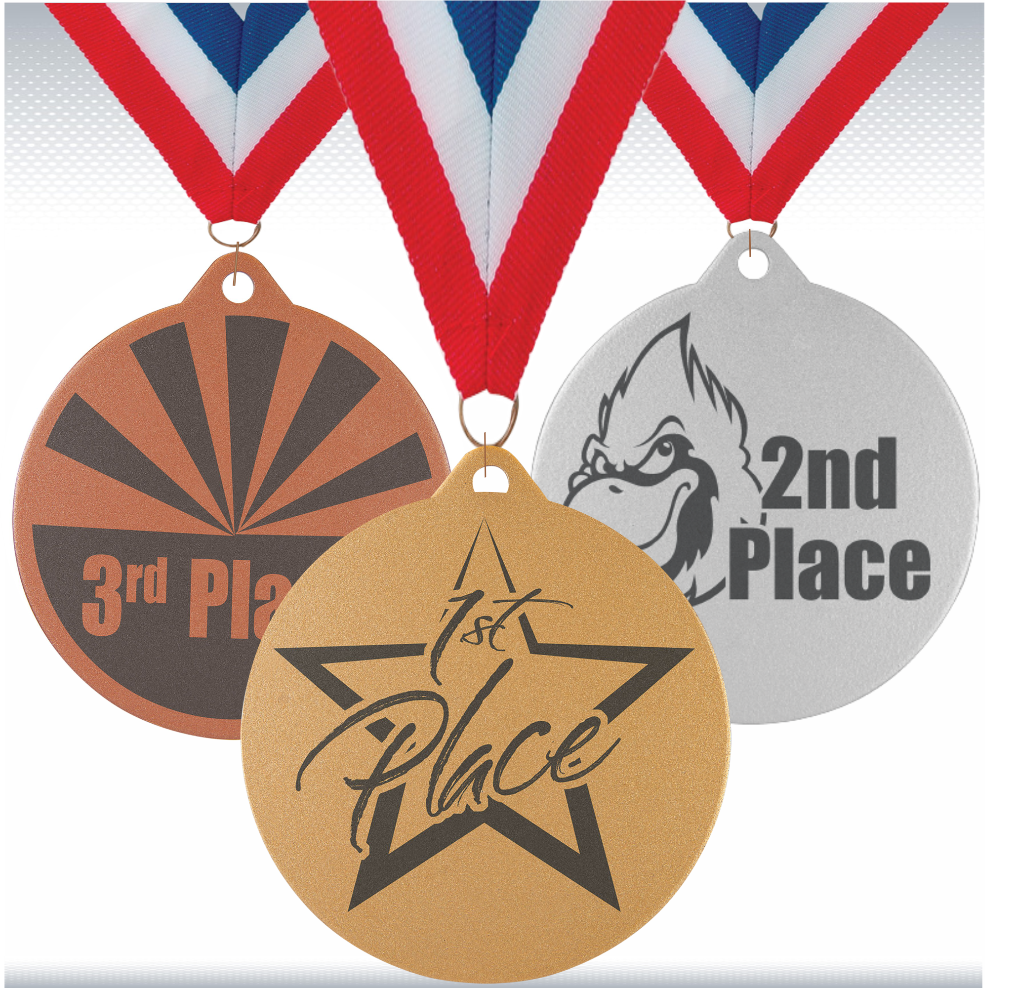 2" Bronze Laserable Medal 2