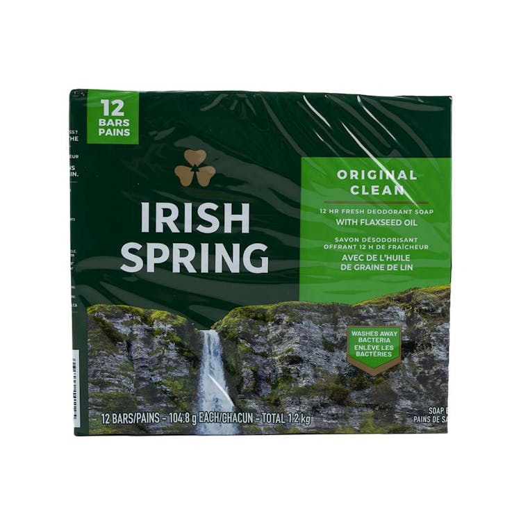 Irish Spring Original Clean Bar Soap - 12 Pack 2.7 oz 1