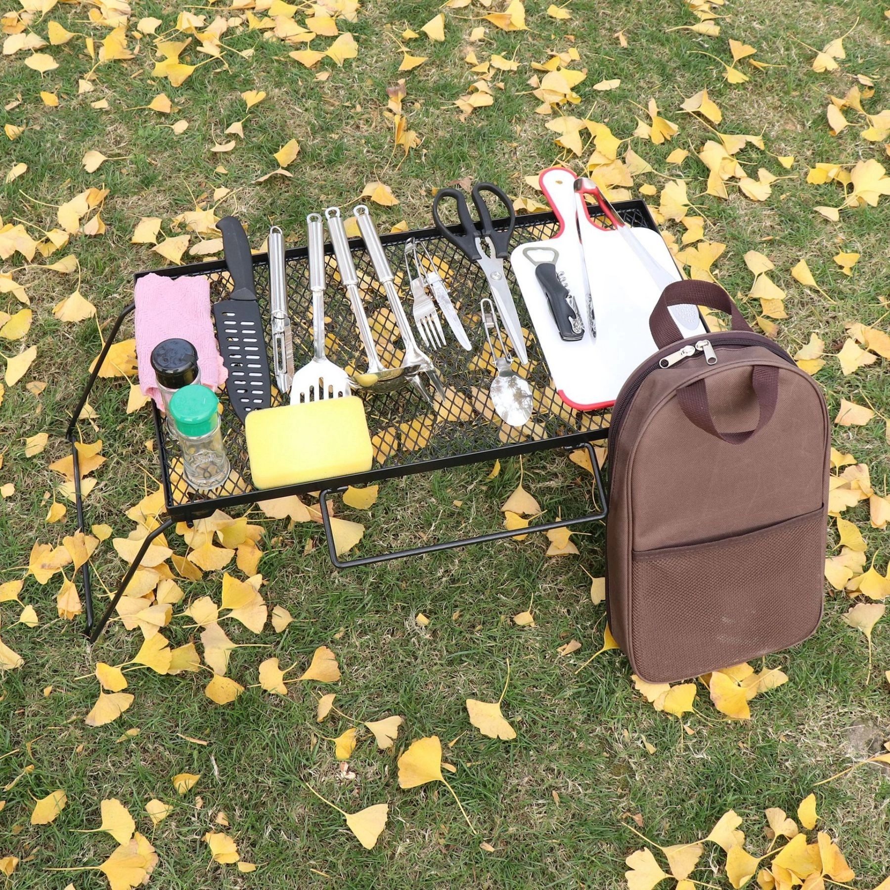 Outdoor Camping Utensil Kitchen Set Cookware Kit-9Piece 1