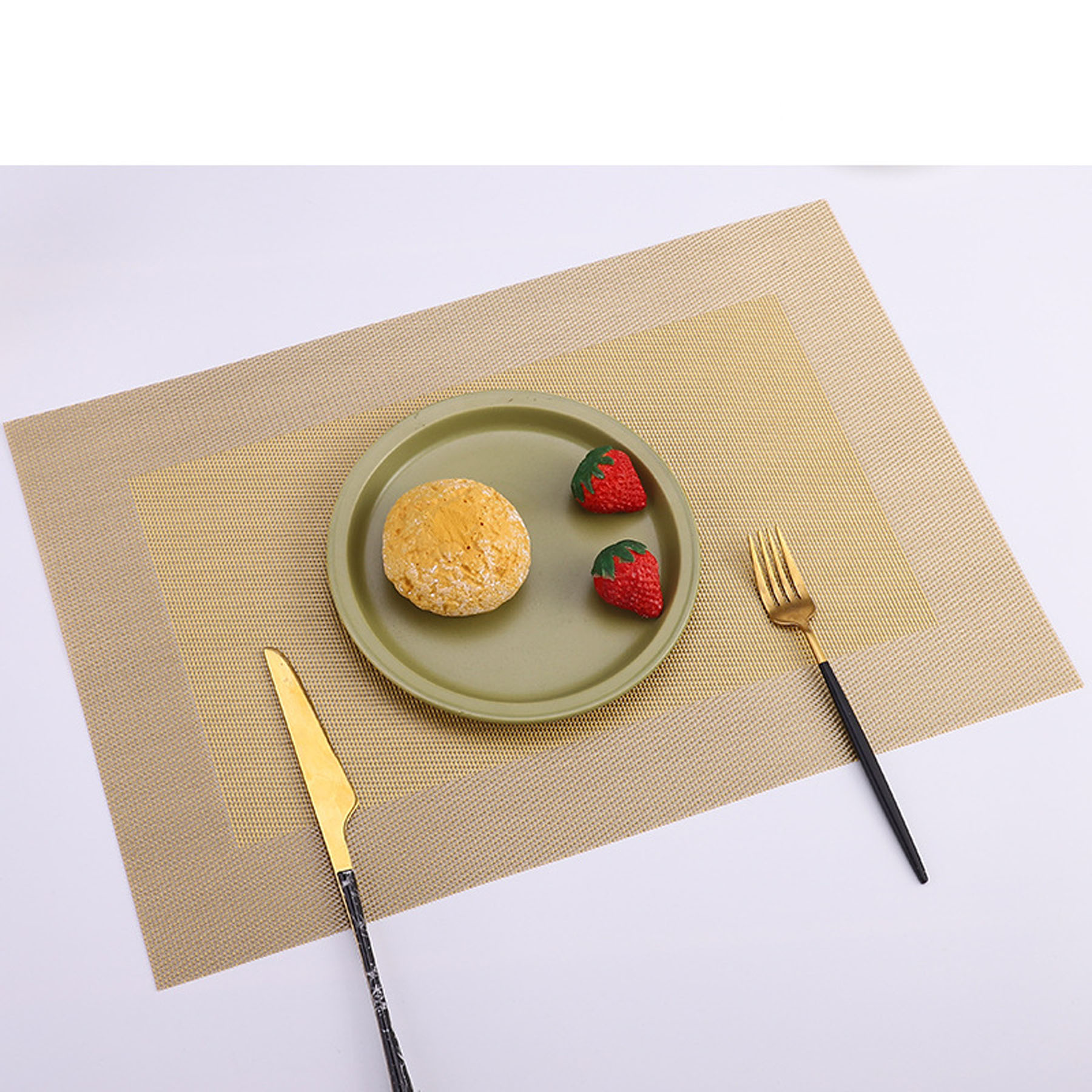 Waterproof PVC Polyester Dining Table Placemat 9