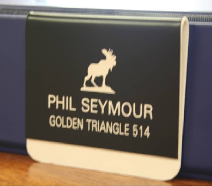 2 1/2" x 3 3/8" Engraved Pocket Name Badge 2