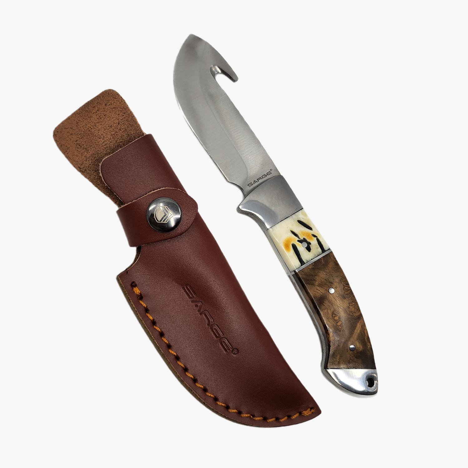 Terrain - Wood & Stag Gut Hook Fixed Blade 2