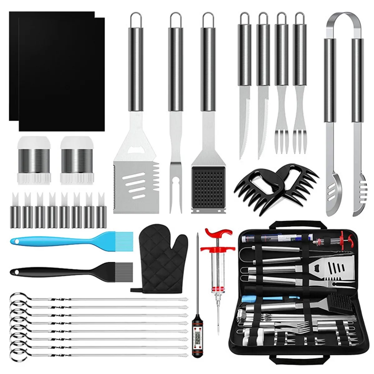35PCS Grill Accessories BBQ Tools Set Stainless Steel Kit 1