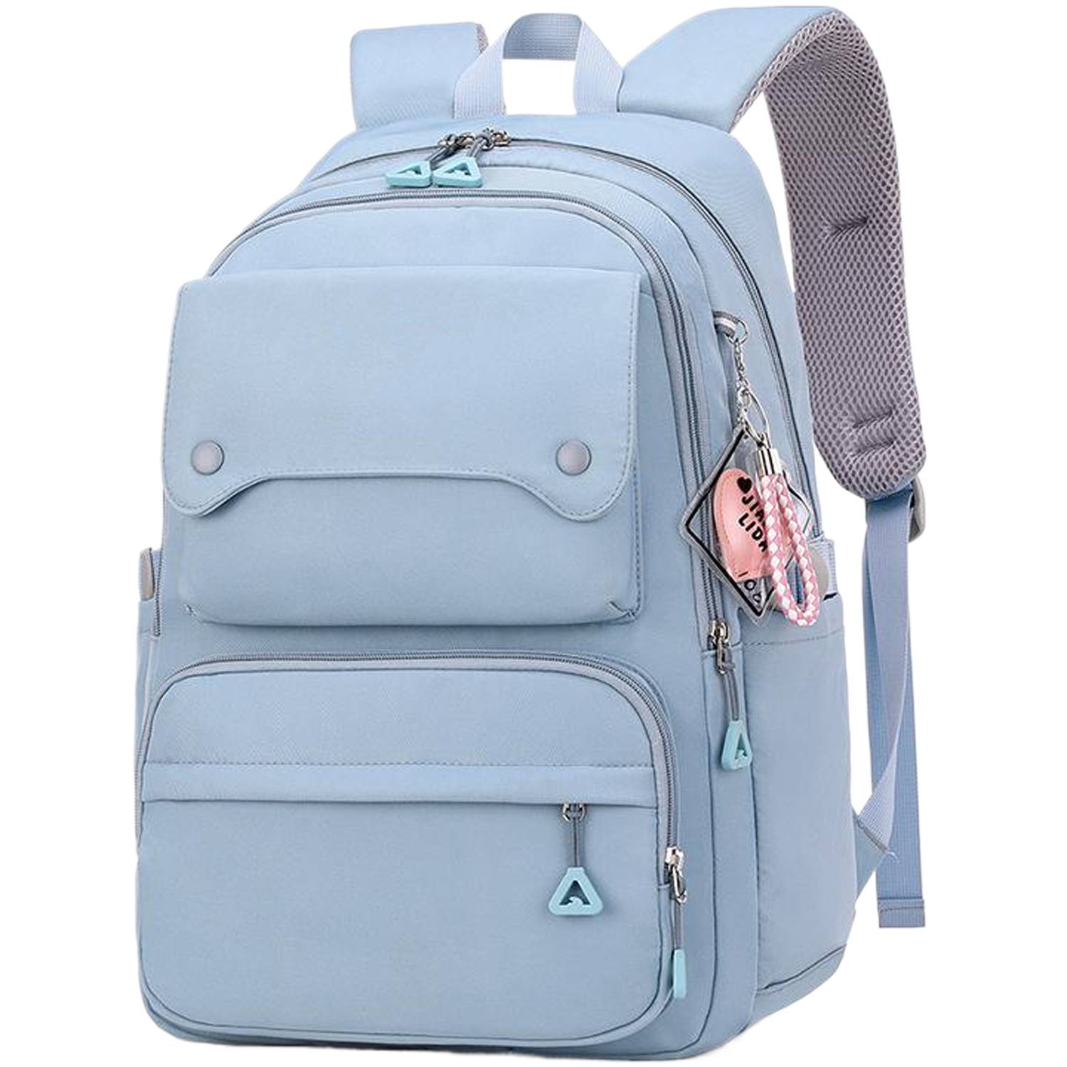 Waterproof Polyester Student Backpack w/ Pendant 3