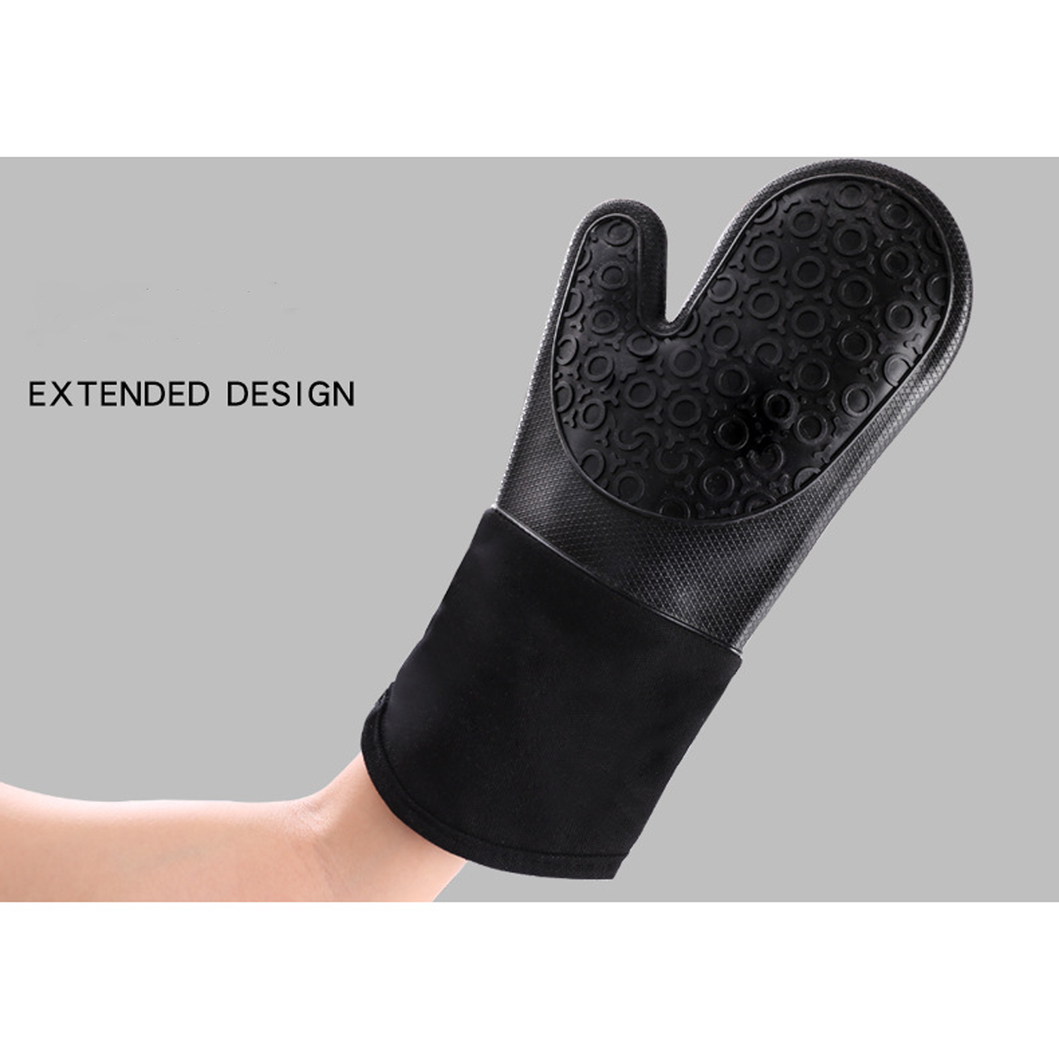 Thickened baking silicone gloves 5