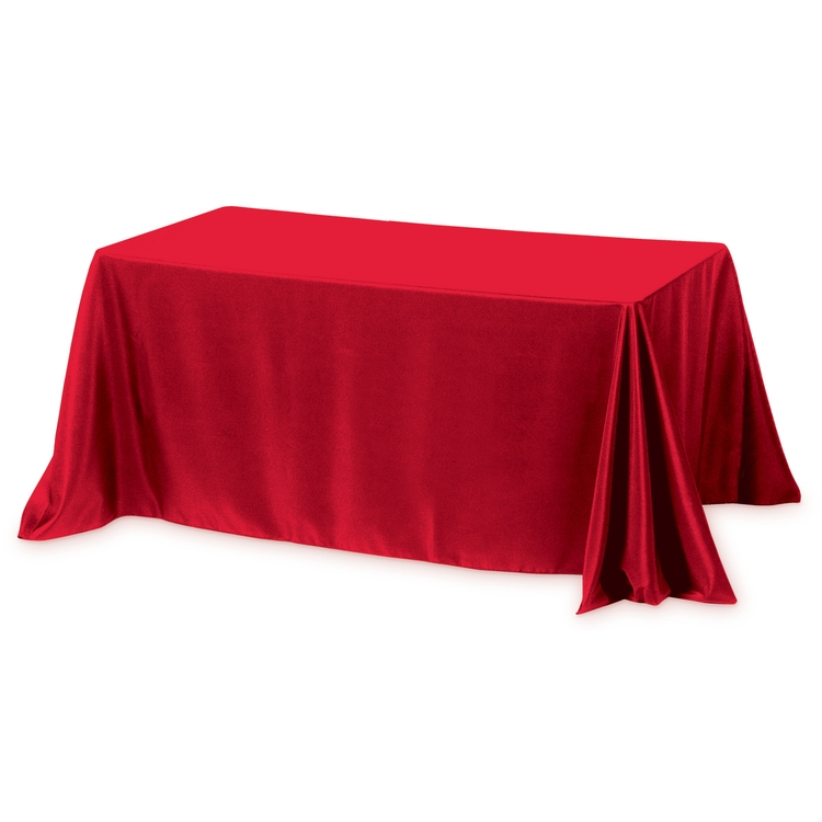 "Zenyatta Six" 4-Sided Throw Style Table Covers & Table Throws (One Color Print) / Fits 6 ft Table 60