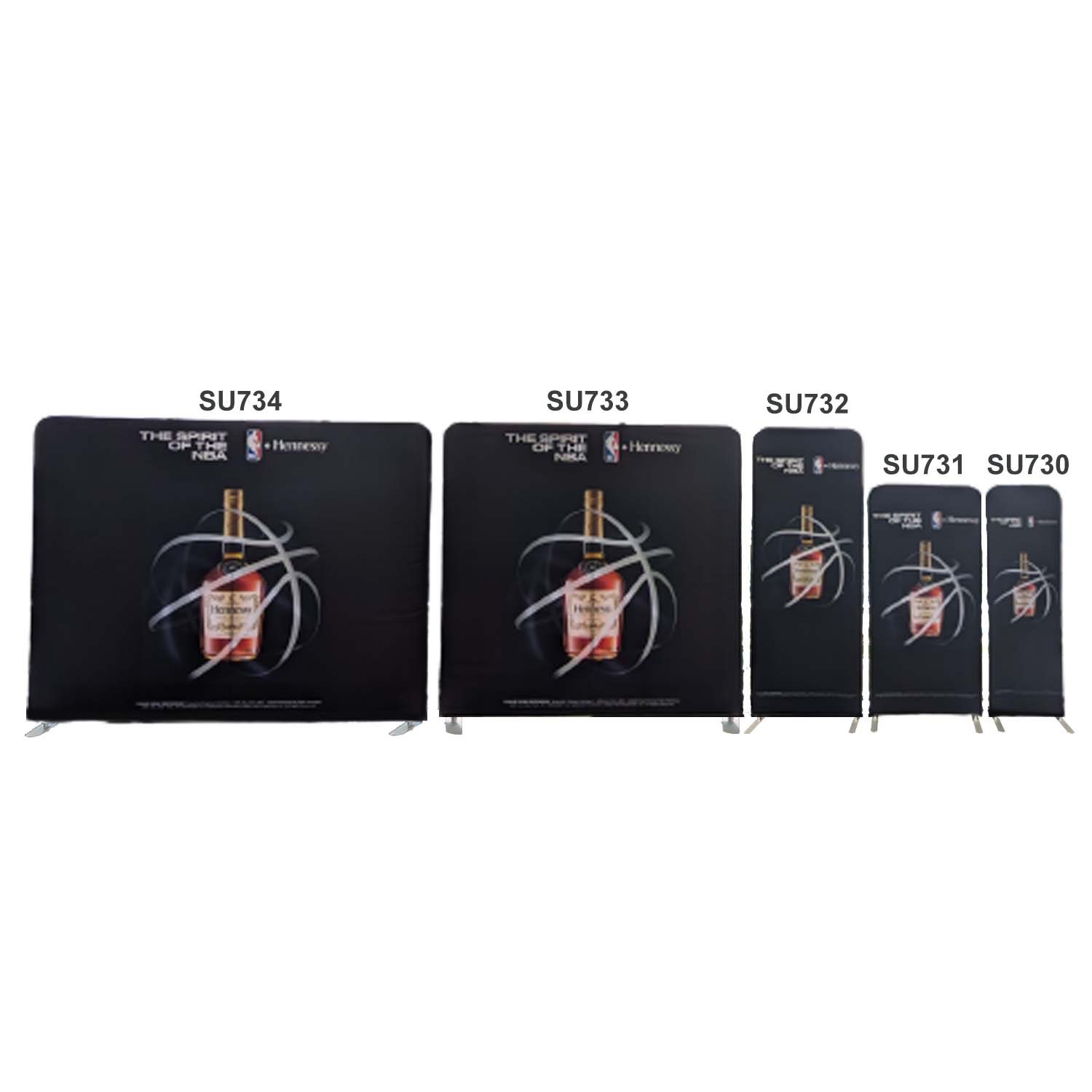 48Hr Quick Ship -3'W x 96"H EuroFit Tension Fabric Banner Display Kit, Graphics Double Sided 33