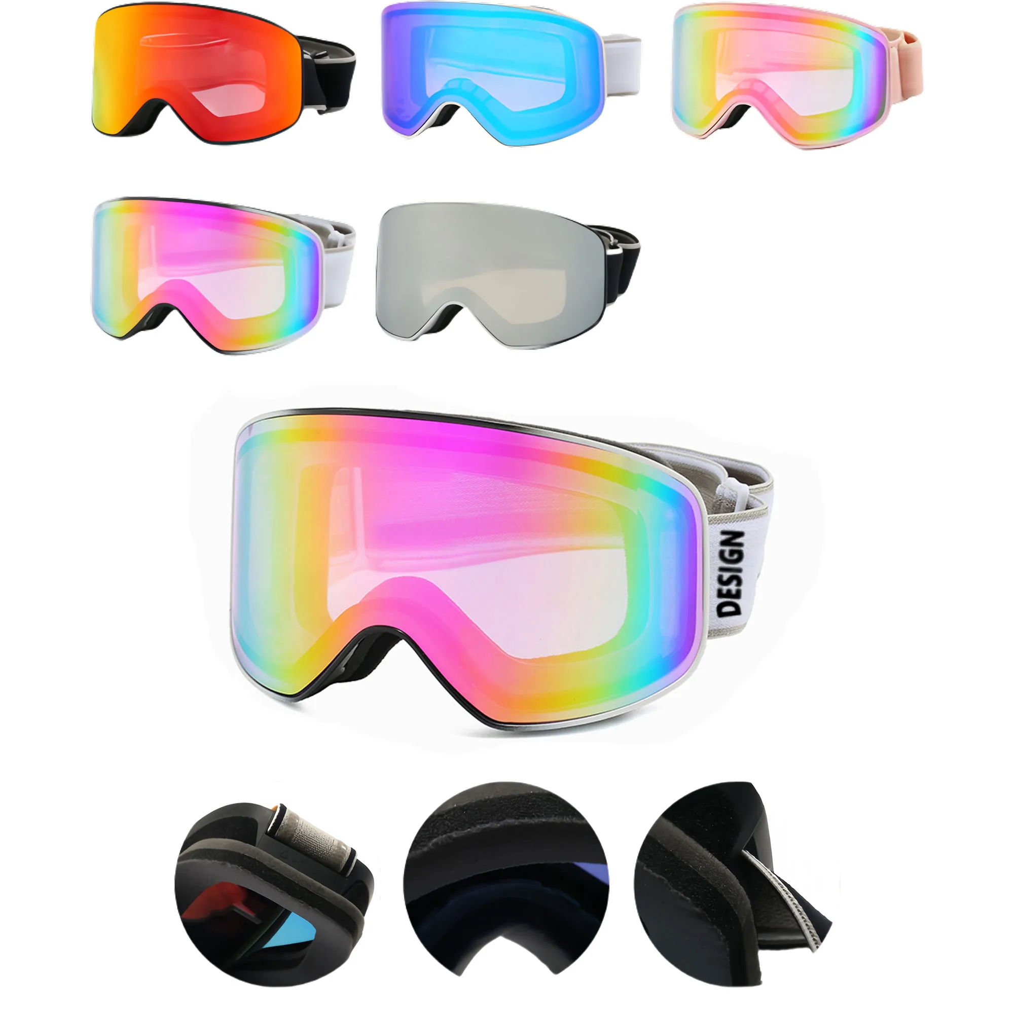 Premium Anti-Fog Ski Goggles With Ventilation 3