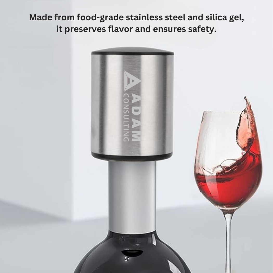 WineVault Stainless Steel Mini Wine Stopper 5
