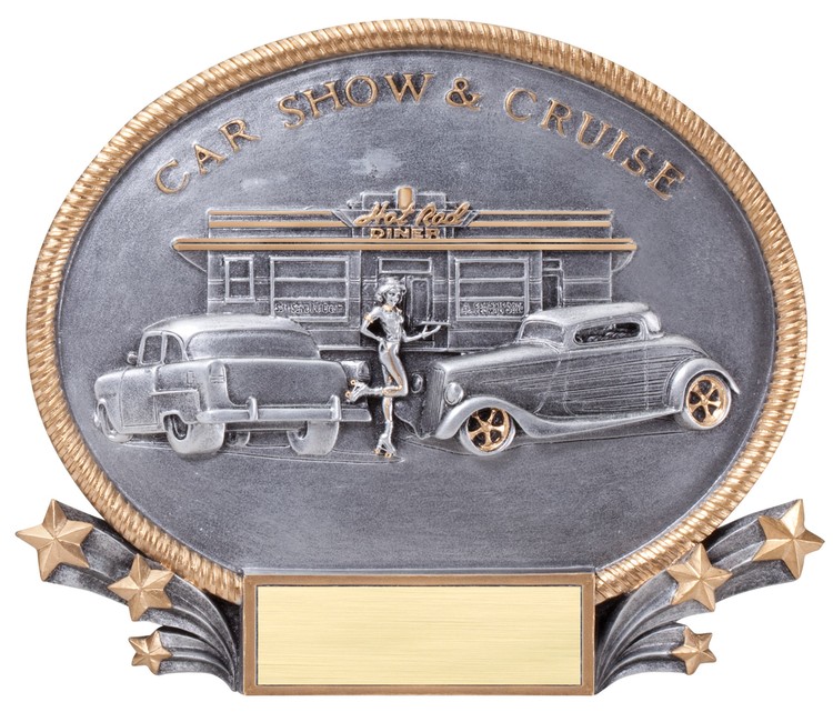 Car Show & Cruise 3D Oval Resin Award 2