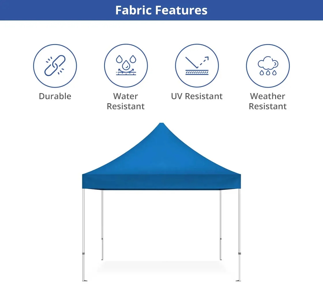 10 ft Aluminum Canopy Tent topper + hardware 6