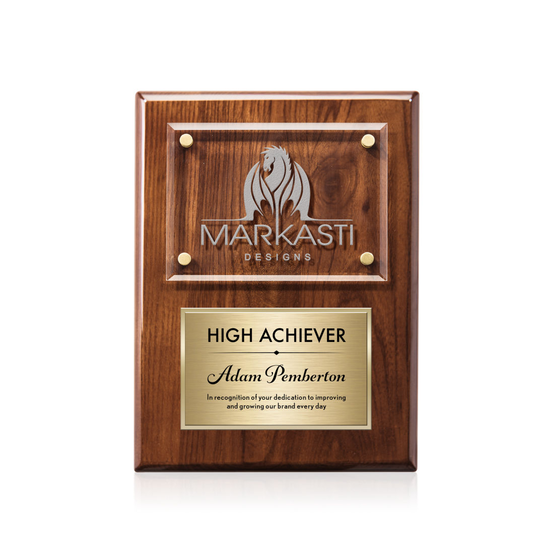 Gossamer Plaque - Walnut/Gold 4