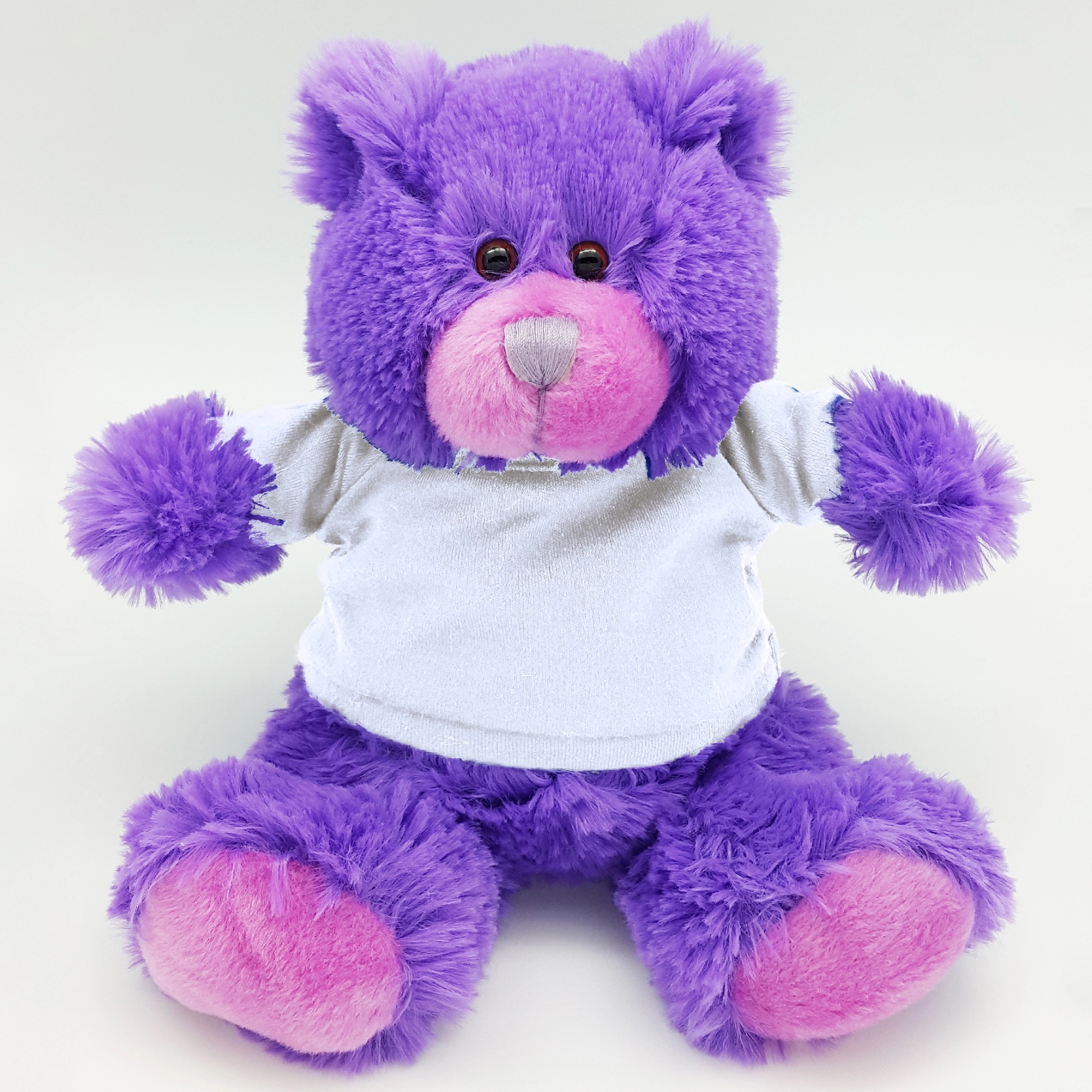 8" Bright Color Purple Bear 8