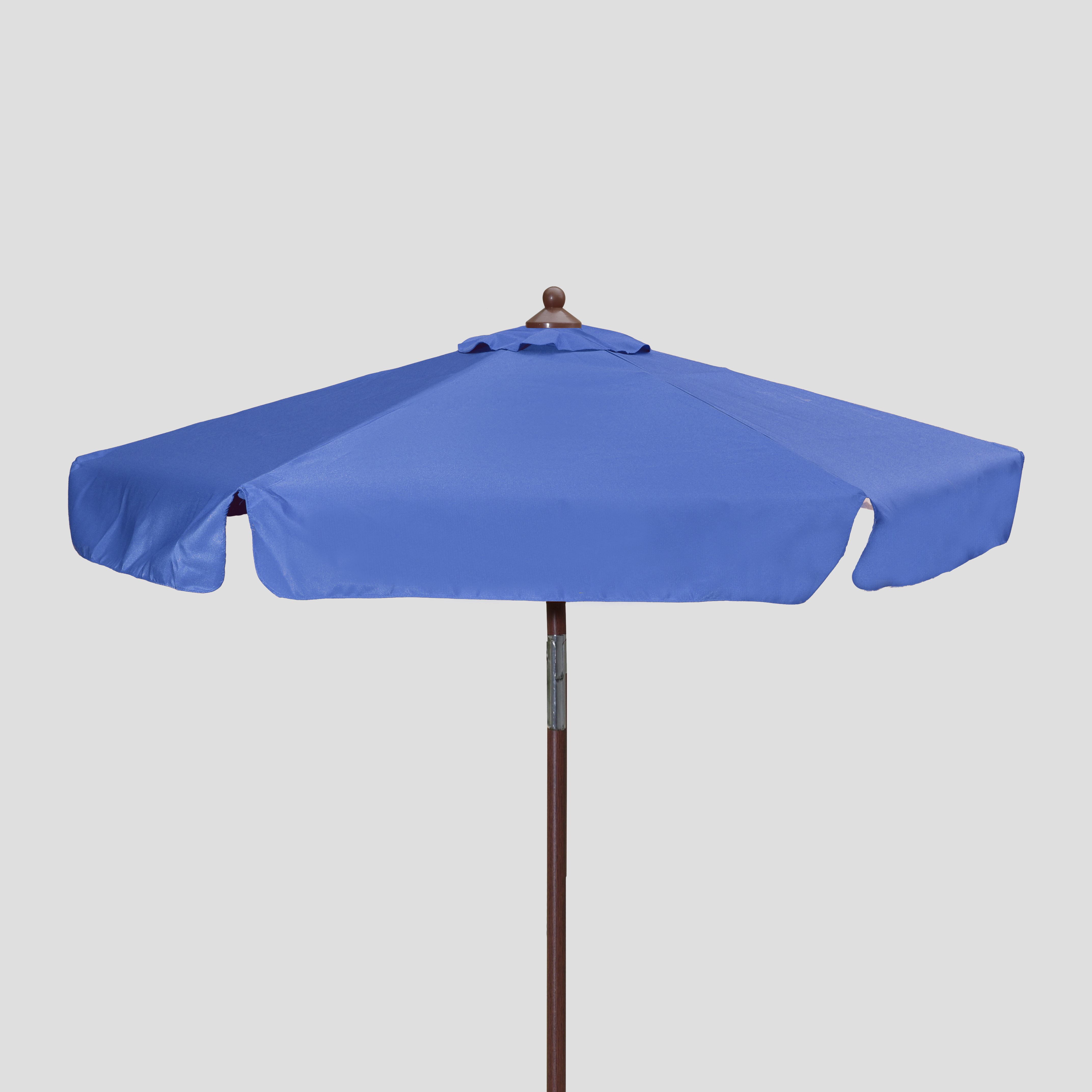 7' Wood Look Market Umbrella with Tilt