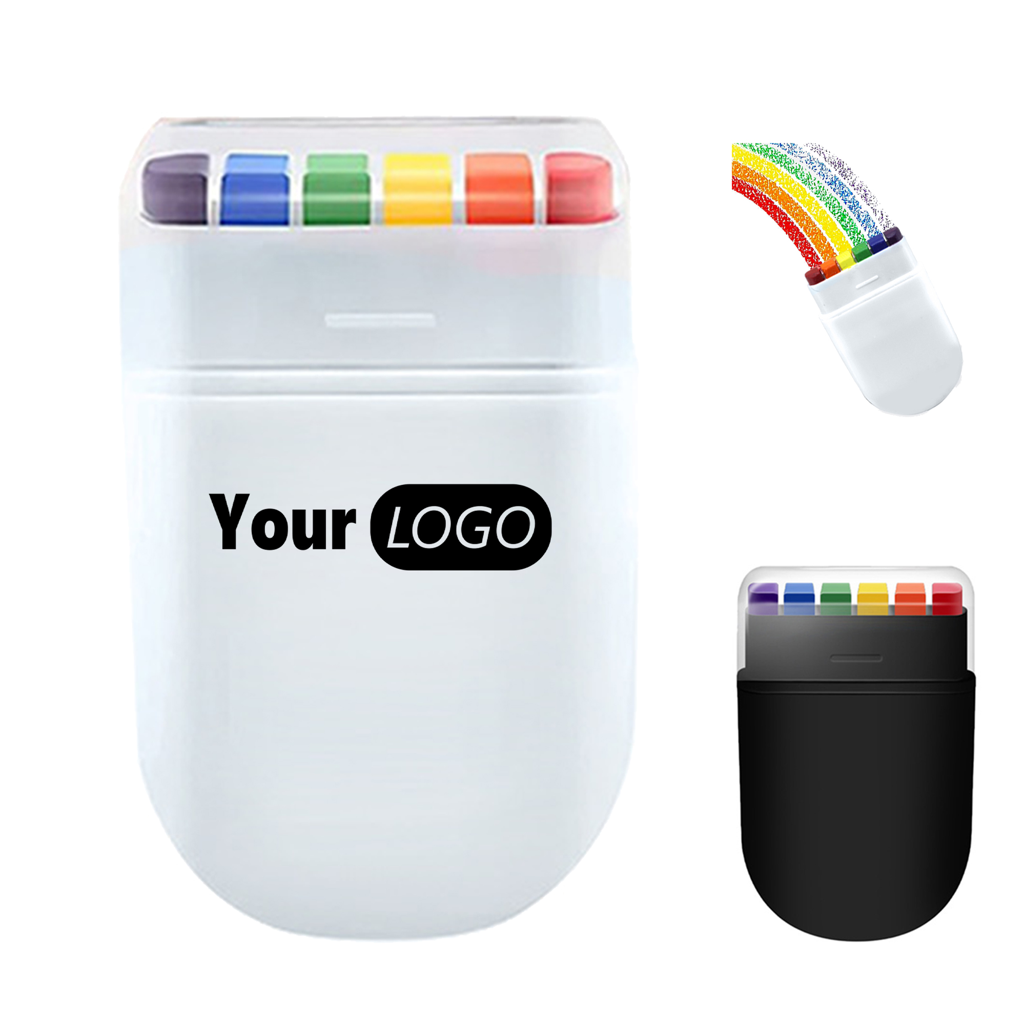 Rainbow 6-Color Face Crayon Set 3