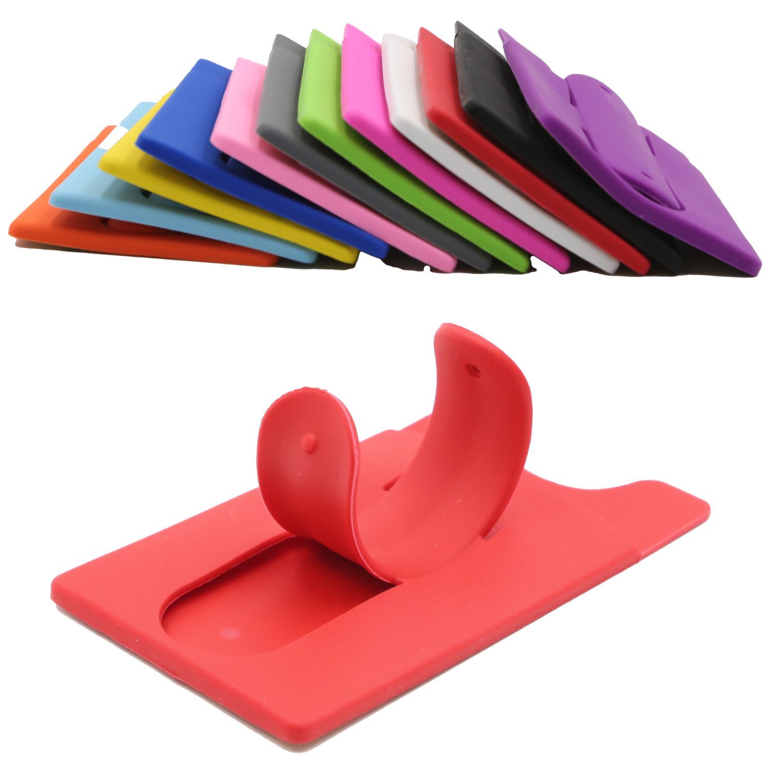 Silicone Phone Wallet Kickstand Sleeve With Cord Organizer 2