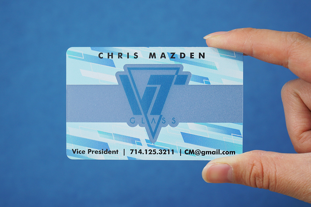 Quick Translucent Plastic Business Cards 1