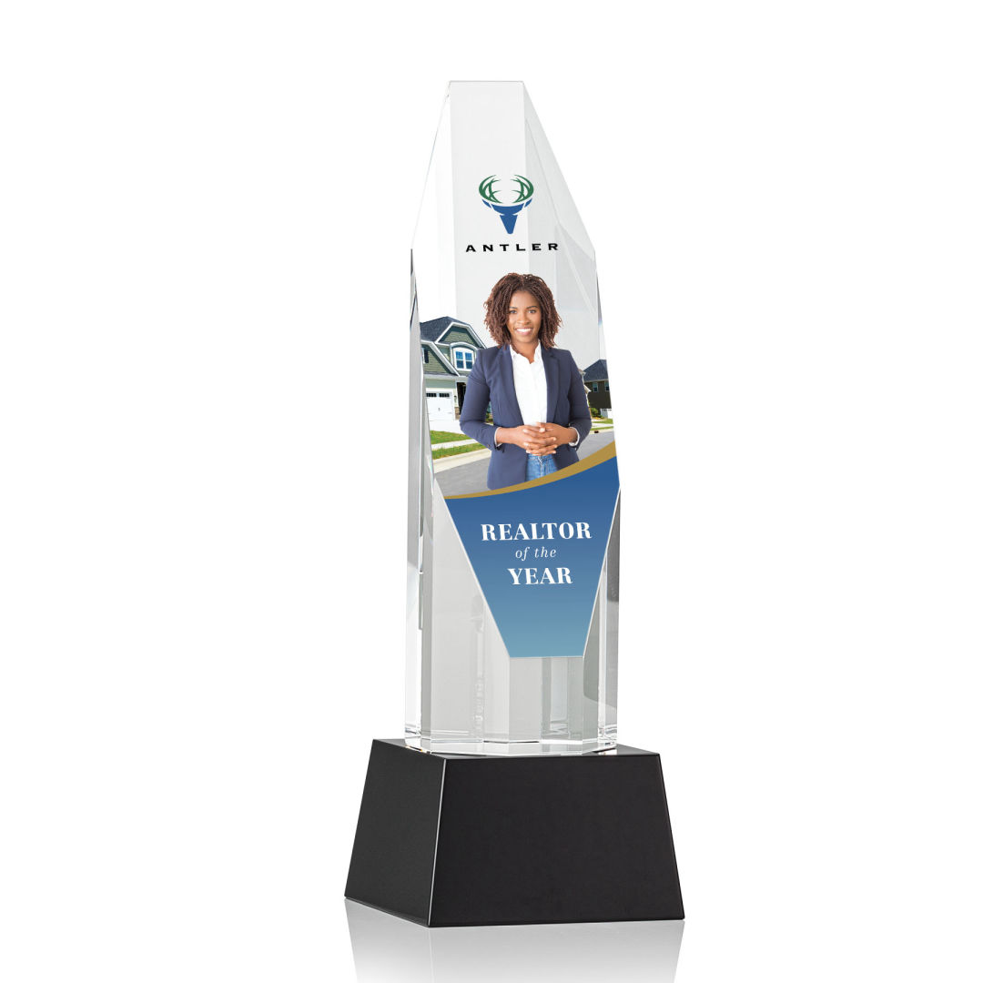 Barrhaven VividPrint™ Award on Base - Black 15
