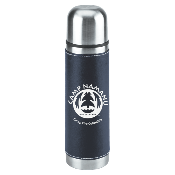 Leatherette Vacuum Bottle - 16 Oz. 16