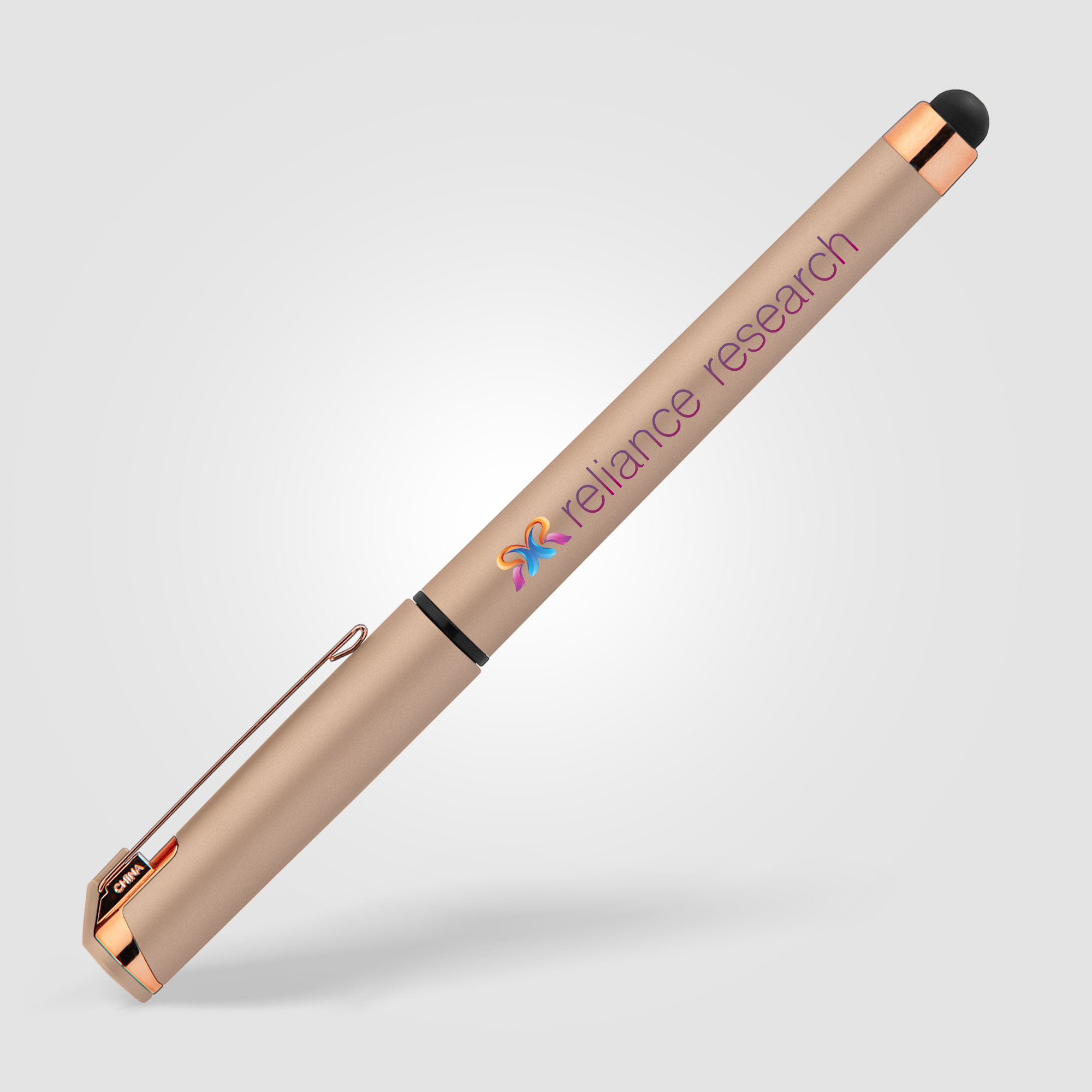 Islander Softy Rose Gold Metallic Designer Gel Pen w/ Stylus 32