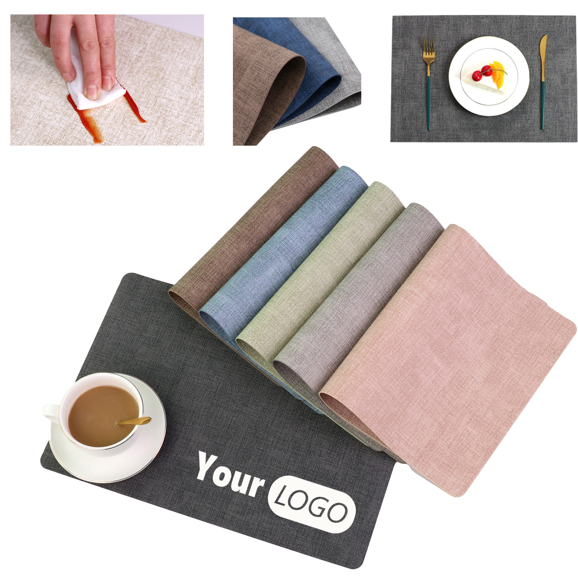 Thermal Resistant Leather Placemats 2