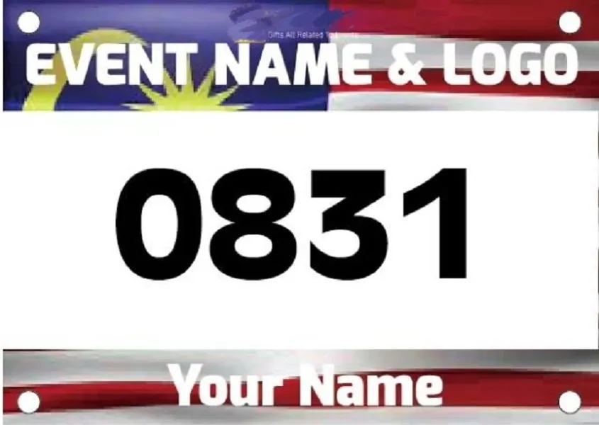 Custom Race Number - for Marathon Competitor 4