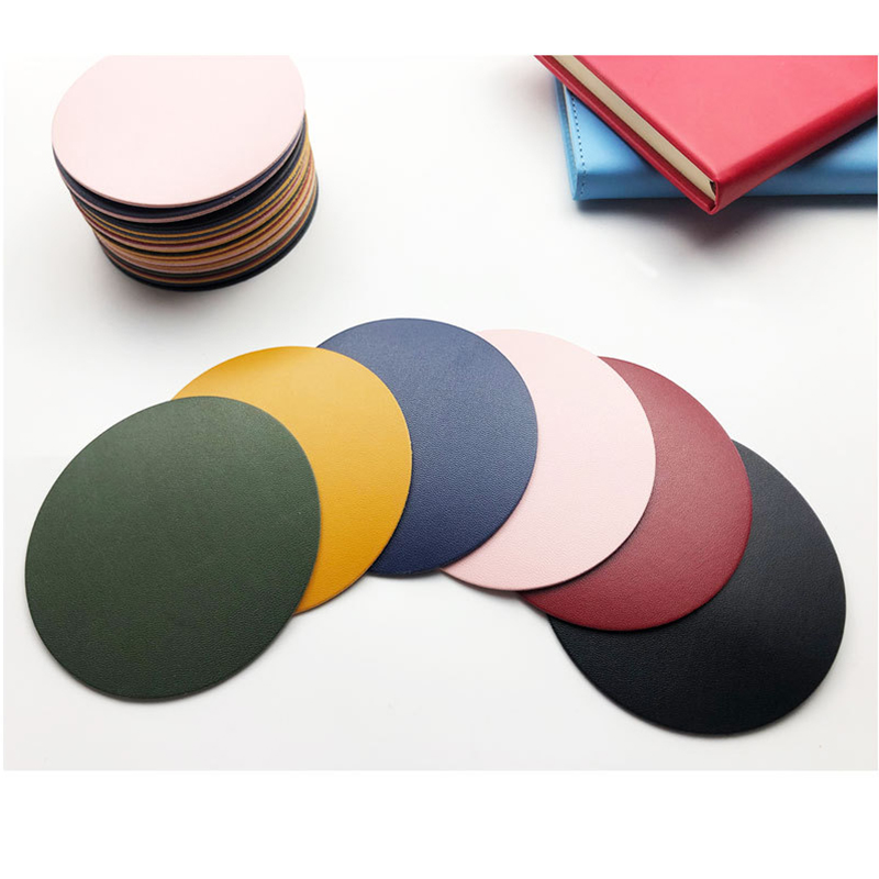PU Leather Round Cup Coasters 3
