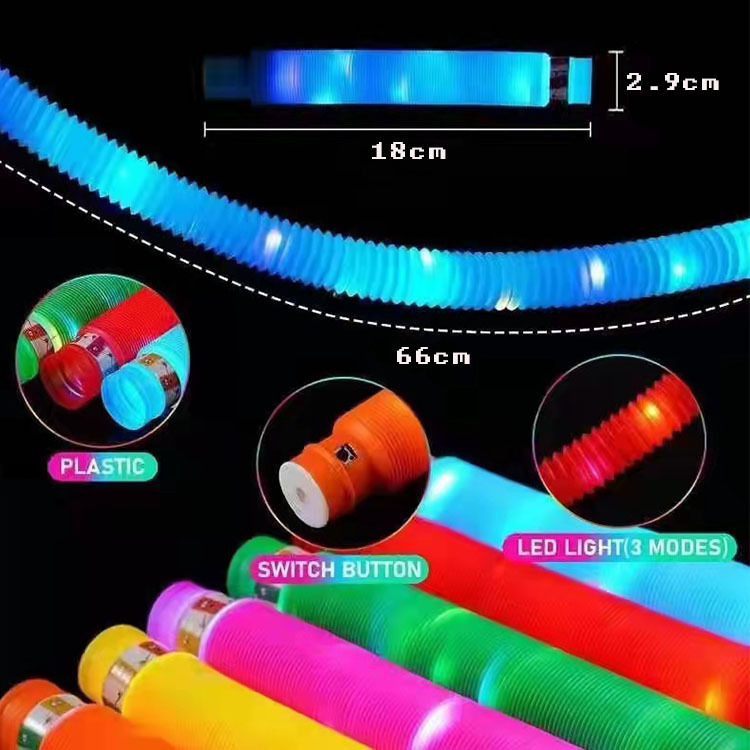 Pop Tube Sensory Toys With Light 3