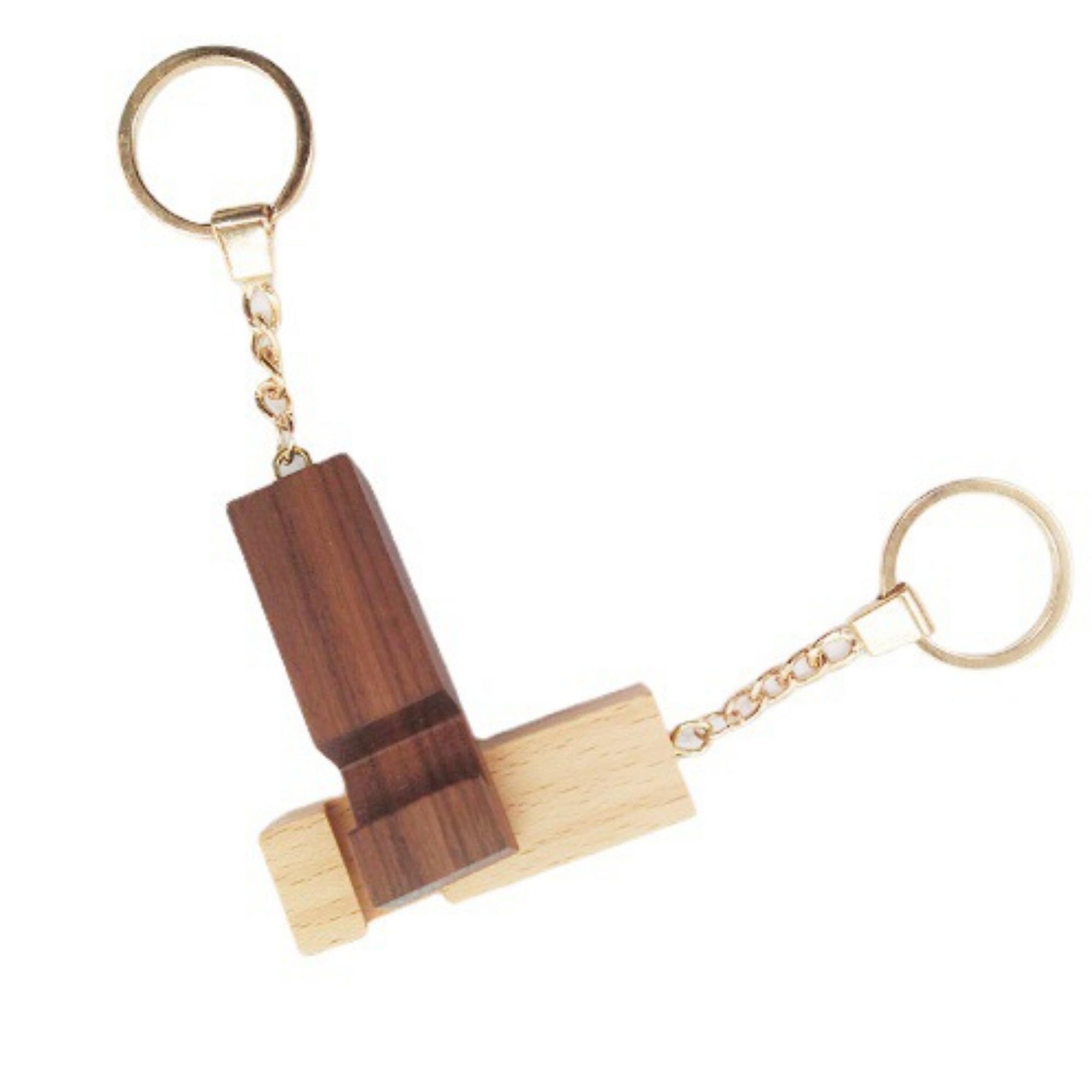 Portable Bamboo Phone Stand Holder Keychain 4