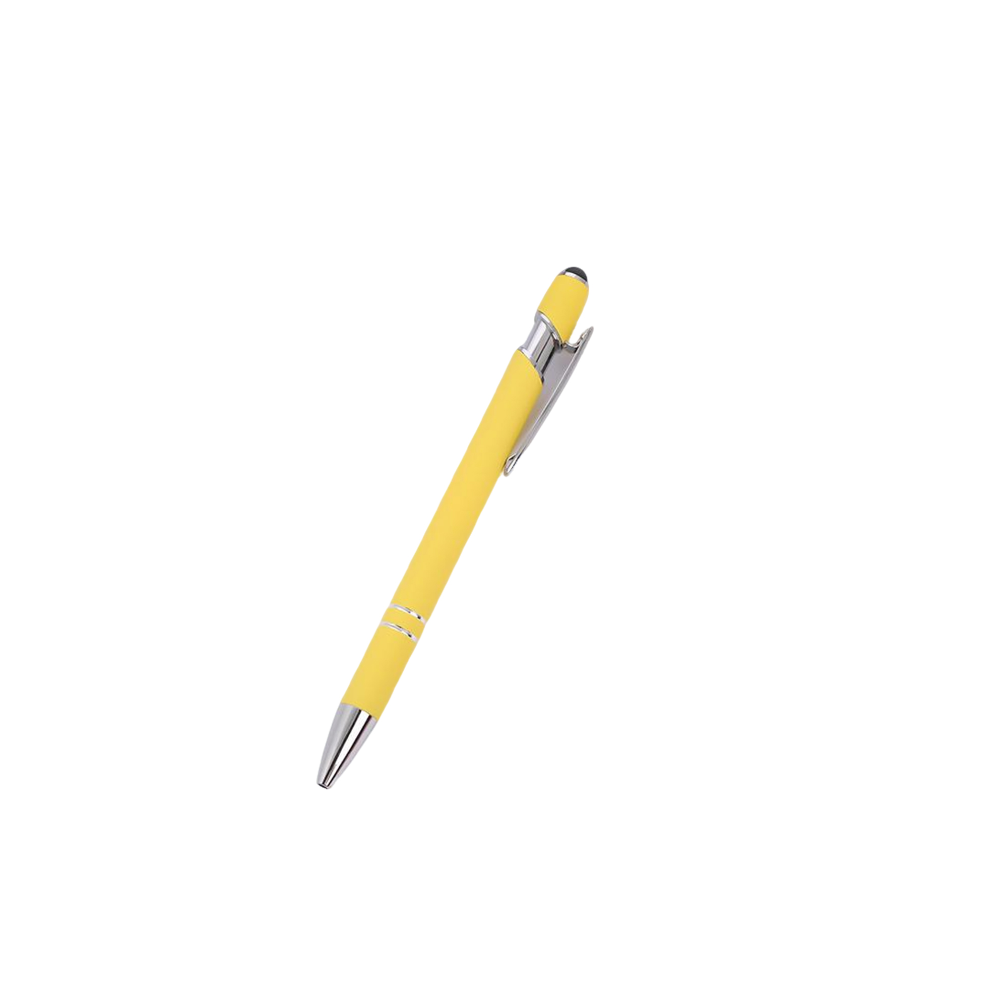 Metal Click Ballpoint Pen With Capacitive Stylus 5.7" 3