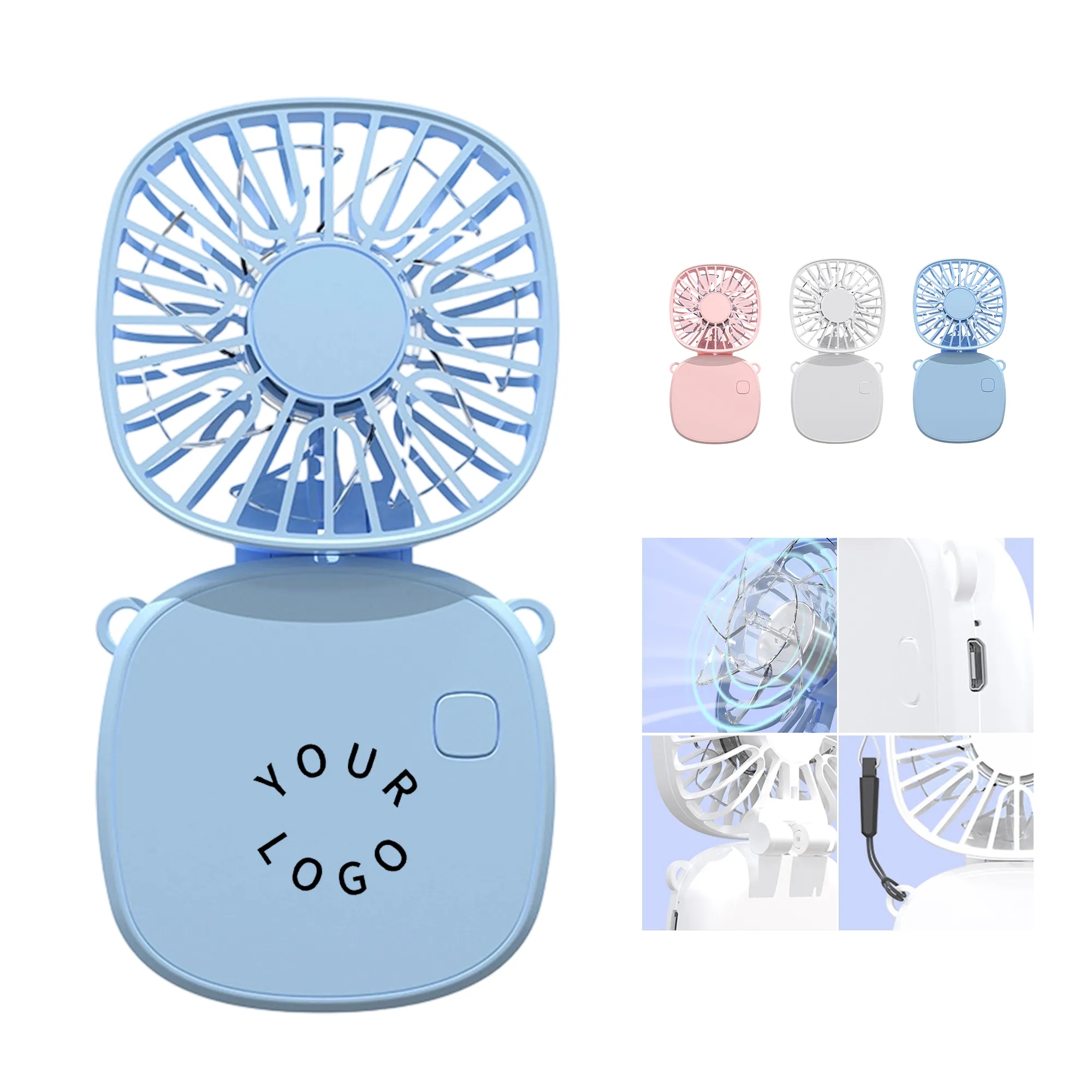 Lightweight Foldable Neck Fan with Adjustable Speeds 6