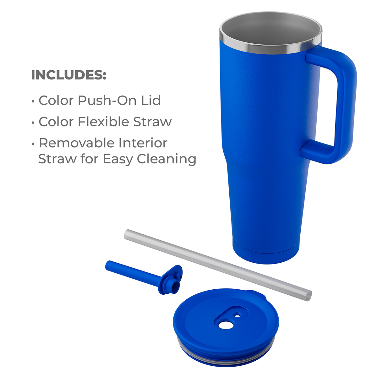 SENSO® Summit 40 oz Insulated Stainless Steel Travel Mug with Press-In Straw Lid 58