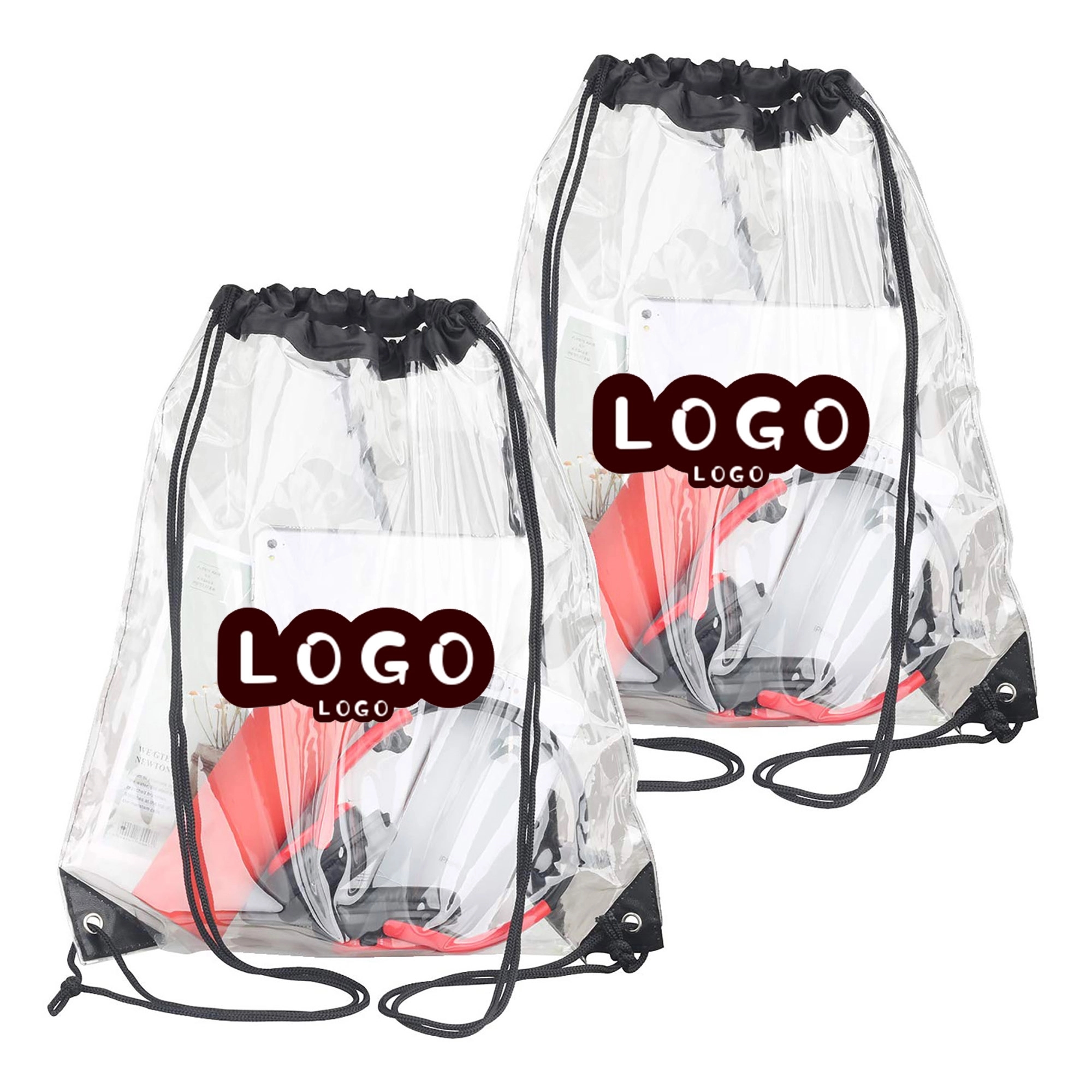 PVC Clear Drawstring Backpack 2