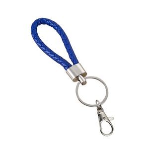 Rotated Ring Weaved PU Leather Keychain Key Organization 19